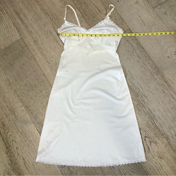 Vintage Sears Slip Dress White Cream Women’s 32 “The Doesn’t Slip”, Nylon w Lace - Picture 7 of 9